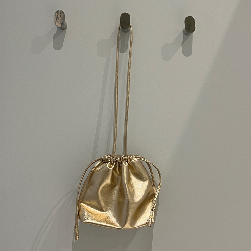 PART TWO Gold Drawstring Handbag - Picture 7 of 10